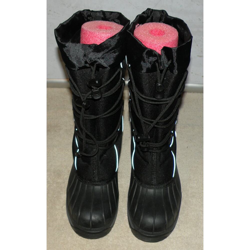 Baffin Polar Proven Men's 7 Winter Snow Boots Black Toggle Lace-Up